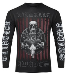 longsleeve VICTORY OR VALHALLA - VIKING SHIELD