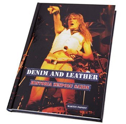 książka DENIM AND LEATHER - HISTORIA ZESPOŁU SAXON - PIERWSZE DZIESIĘĆ LAT I NIE TYLKO - Martin Popoff