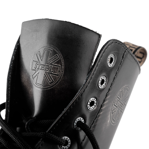 glany STEEL - ECRU / BLACK (10-dziurkowe)