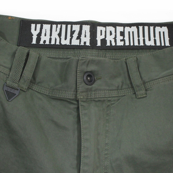 spodnie bojówki krótkie YAKUZA PREMIUM - CARGO SHORTS dark olive