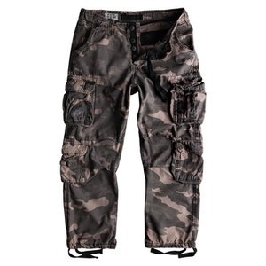 spodnie bojówki AIRBORNE VINTAGE TROUSERS BLACK CAMO