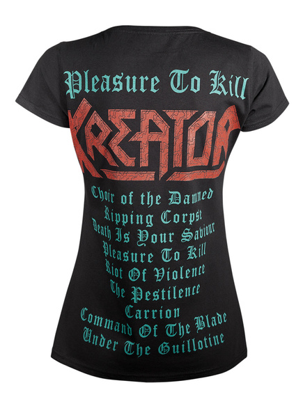 bluzka damska KREATOR - PLEASURE TO KILL (TRACKLIST)