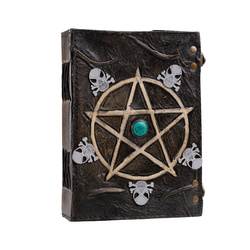 notes/zeszyt w skórzanej oprawie CELTIC PENTACLE