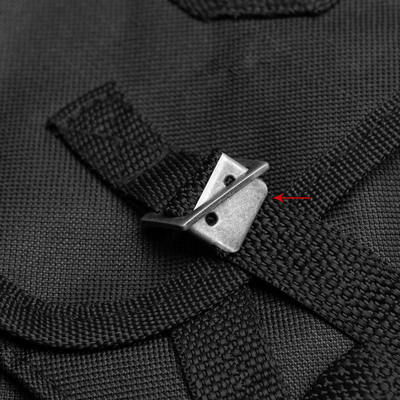 PLECAK KOSTKA CZARNY, USZKODZONY