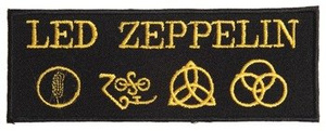 naszywka LED ZEPPELIN - LOGO YELLOW