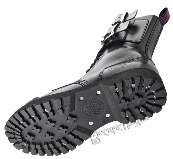 glany NEVERMIND - CZARNE (10 dziurek + opinacze) polerowane