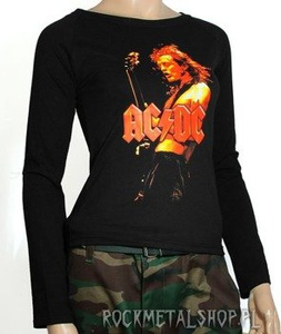 bluzka damska AC/DC - ANGUS YOUNG z długim rękawem