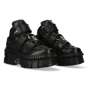 buty NEW ROCK CRUST NEGRO NEGRO, TOWER CASCO NEGRO + lateral + PICOS NEGRO [M-WALL285-S3]
