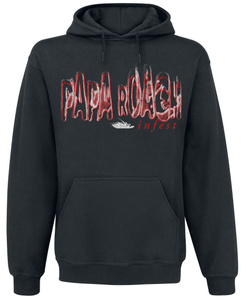 bluza PAPA ROACH - LOGO BLUR, kangurka z kapturem