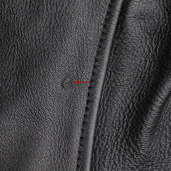 kurtka RAMONESKA - COWHIDE LEATHER ANILINA, USZKODZONA