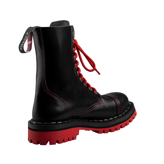 glany STEADY'S - 10 dziurek, czarne (STE/10/RED/127)