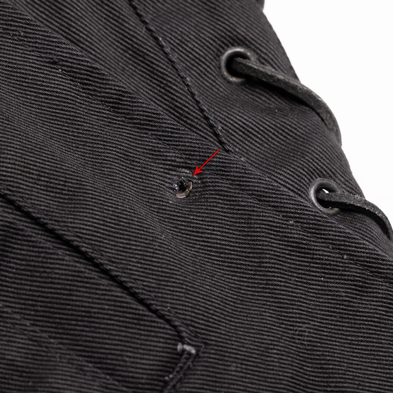 kamizelka UNIK 3,  black jeansowa z bocznymi rzemieniami, USZKODZONA