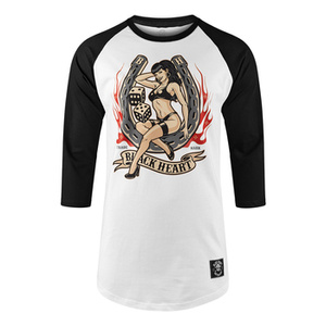 longsleeve BLACK HEART - LADY LUCK, rękaw 3/4