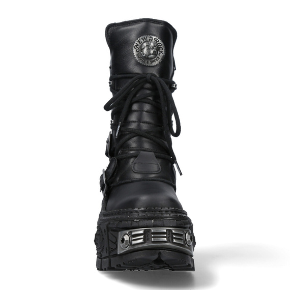 buty NEW ROCK ITALI NEGRO NOMADA NEGRO, TANK CASCO NEGRO POWER ACERO [M-WALL373-S3]