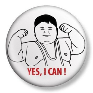 przypinka YES, I CAN! Ø38mm
