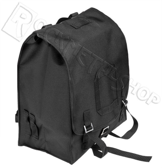 PLECAK KOSTKA CZARNY, USZKODZONY