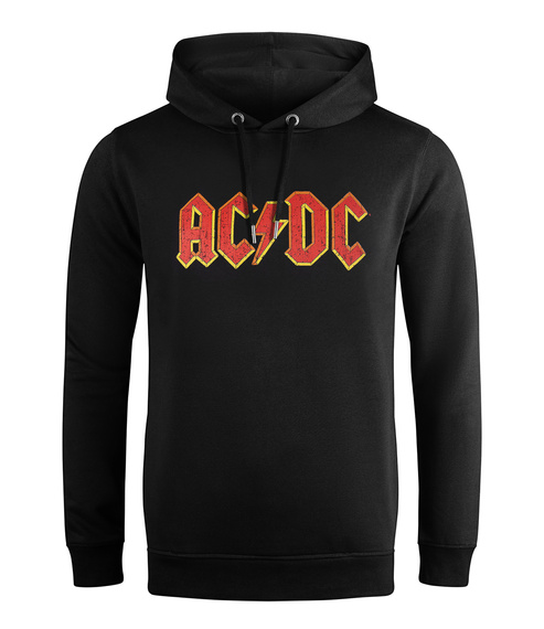 bluza AC/DC - LOGO, AMPLIFIED z kapturem
