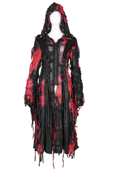 kardigan DEVIL FASHION - BLACK AND RED GOTHIC 