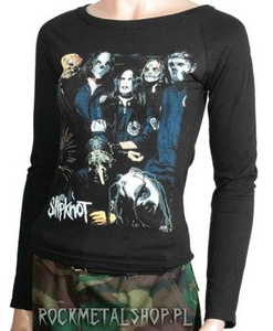 bluzka damska SLIPKNOT - BAND z długim rękawem