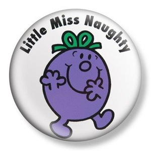 przypinka LITTLE MISS NAUGHTY Ø38mm