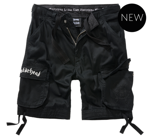 spodnie bojówki krótkie MOTORHEAD URBAN LEGEND - BLACK