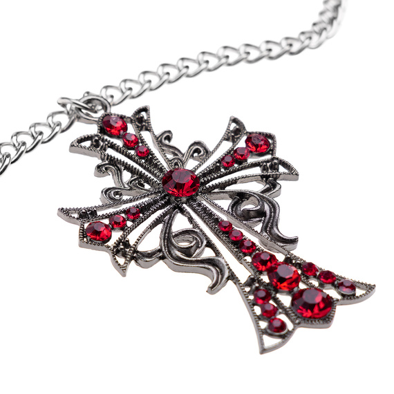 wisior + łańcuch BIG GOTHIC CROSS