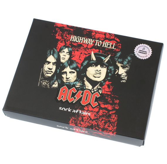 skarpetki AC/DC box - zestaw 3 par
