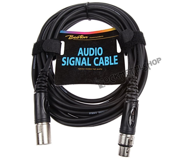 przewód mikrofonowy BOSTON: XLR męski - XLR damski / 6m