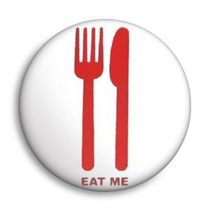 przypinka EAT ME Ø25mm