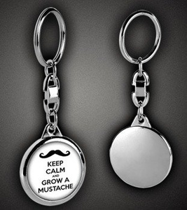 brelok KEEP CALM AND GROW A MUSTACHE