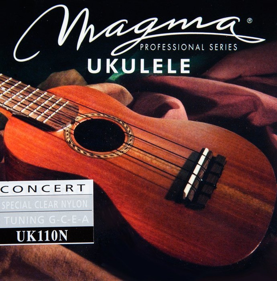 struny do ukulele koncertowego MAGMA CONCERT Clear Nylon