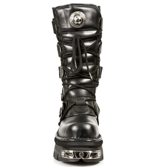 buty NEW ROCK ITALI Y NOMADA NEGRO, REACTOR NEGRO E17 TOBERAS ORI Y CA [M-474-S1]