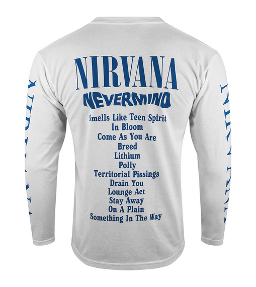 longsleeve NIRVANA - NEVERMIND biała