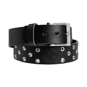 pasek PENTAGRAM + OKUCIA , skórzany