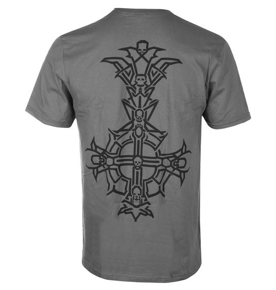 koszulka GHOST - CHROME LOGO AND GRUCIFIX OUTLINE