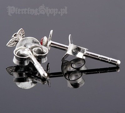 kolczyki do uszu KWIATEK RED [STF-212]