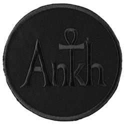 naszywka ANKH - CIRCLE graphite