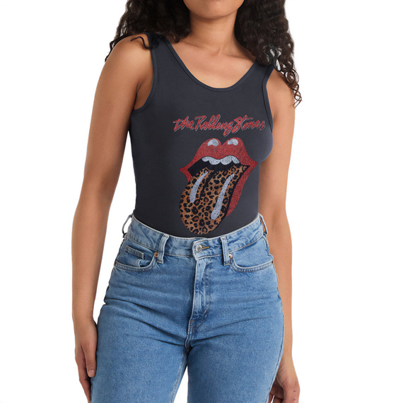 body THE ROLLING STONES - LEOPARD ciemnoszare