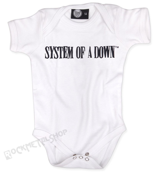 body dziecięce SYSTEM OF A DOWN - LOGO white