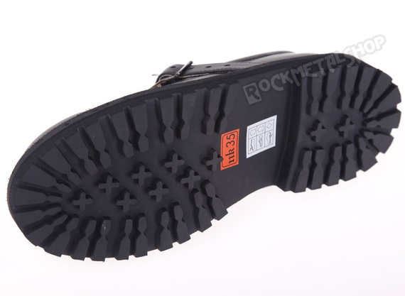 glany damskie STEADY'S - "BALERINKI" czarne (STE/ROCK), USZKODZONE