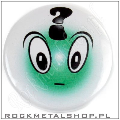 przypinka BUŹKA ZDZIWIONA