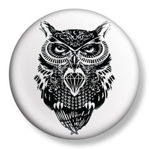 przypinka DIAMOND OWL Ø38mm