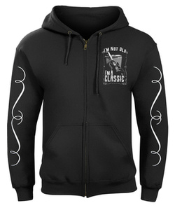 bluza  I'M NOT OLD, I'M A CLASSIC rozpinana, z kapturem