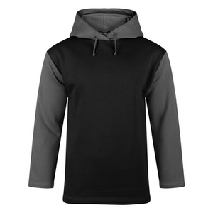 bluza CZARNO-SZARA bez nadruku, z kapturem