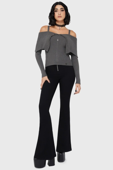 bluzka damska KILLSTAR - DUSK (GREY)