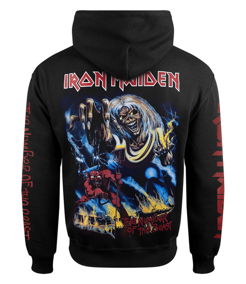 bluza IRON MAIDEN - THE NUMBER OF THE BEAST kangurka z kapturem