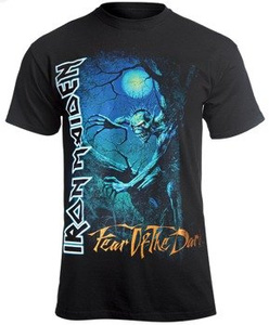 koszulka IRON MAIDEN - FEAR OF THE DARK, USZKODZONA
