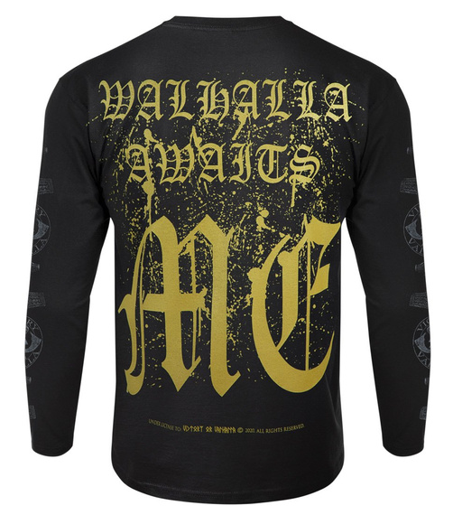 longsleeve VICTORY OR VALHALLA - CROW SKULL