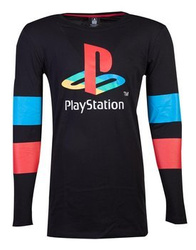 longsleeve PLAYSTATION - LOGO & ARMS STRIPED