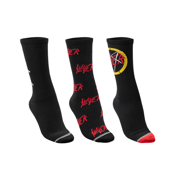 skarpetki SLAYER - LOGO zestaw 3 par